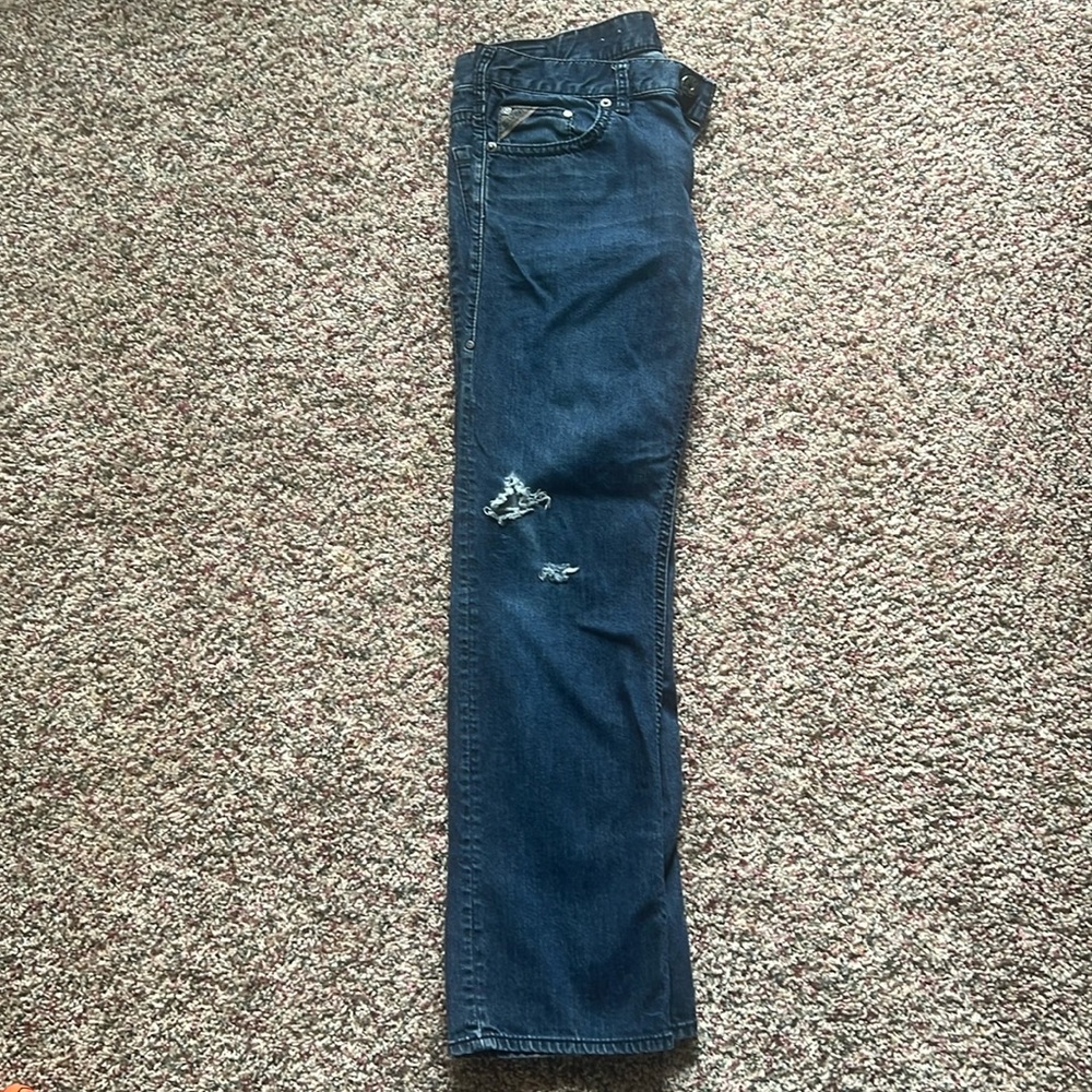 Nash straight silver jeans